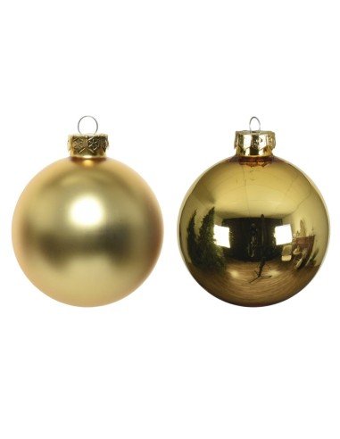 Gold Glass Christmas Tree Bauble 6cm