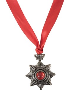 Collana Vampiro Con Medaglione Argento In Metallo Halloween