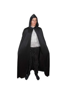 Black Hooded Cape 130 cm
