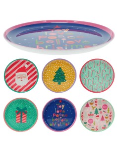 Christmas Melamine Plate 25cm