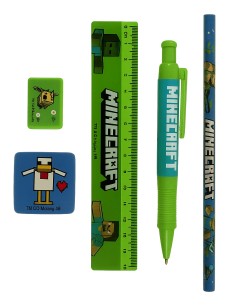 Set Cancelleria Minecraft 5pz