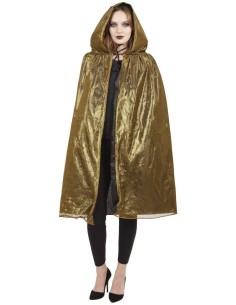 Mantello Con Cappuccio Oro...