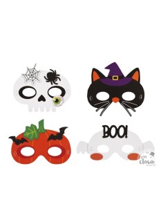 Set 4 Maschere In Carta...