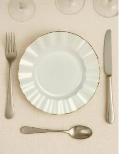 Set of 10 White Wavy Plates... 2