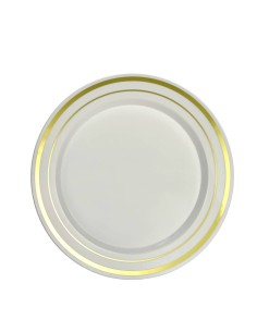 Set of 10 White Plastic...