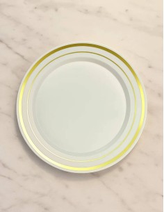 Set of 10 White Plastic... 2