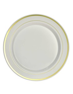 Set of 10 White Plastic...