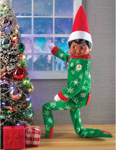 Green Pajamas for Christmas Elves