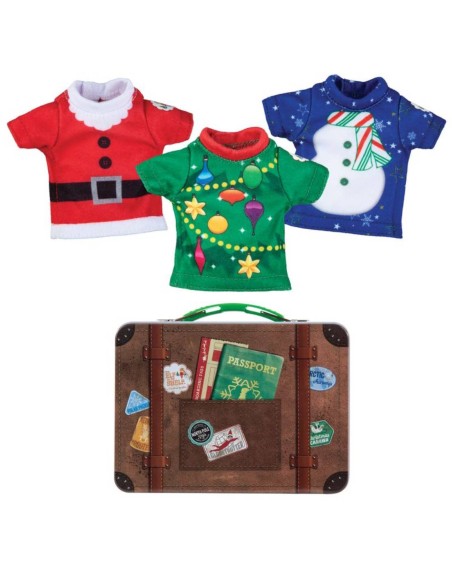 Set of 3 Elf T-Shirts with Travel Suitcase