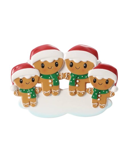 Christmas Tree Ornament 4 Family Gingerbread