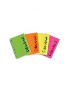 Colourbook A7 Quaderno Spiralato Fluo A Righe 1R