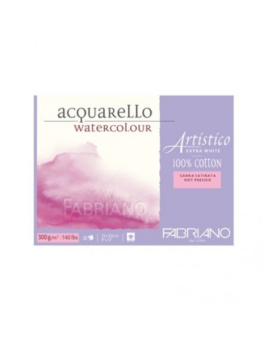 Album Acquarello Watercolour Fabriano 23x30cm Grana Satinata Extra White Per Acquerelli