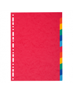 A4 Paper Dividers Separators for Binders 12 Colors