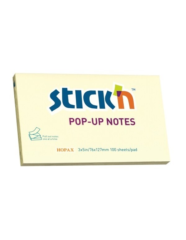 Sticky Memo Notes 76x127mm 100 Yellow Sheets