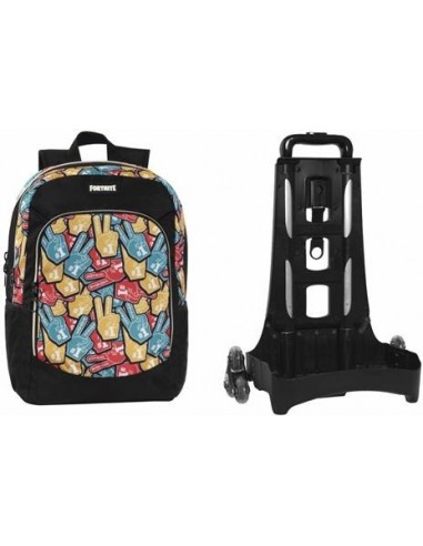Fortnite Fingers Organized Backpack with Detachable Trolley