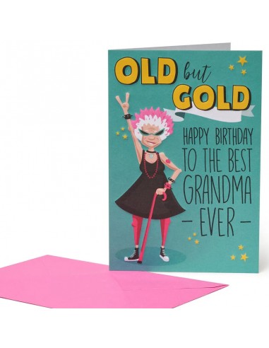 Greeting Card Dedicates Grandma Old But Gold