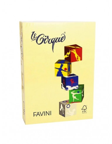 Ream Of Colored Paper Favini A4 Le Cirque Yellow 80g 500 Sheets