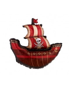Metalfoil Pirate Ship Shaped Balloon 40"