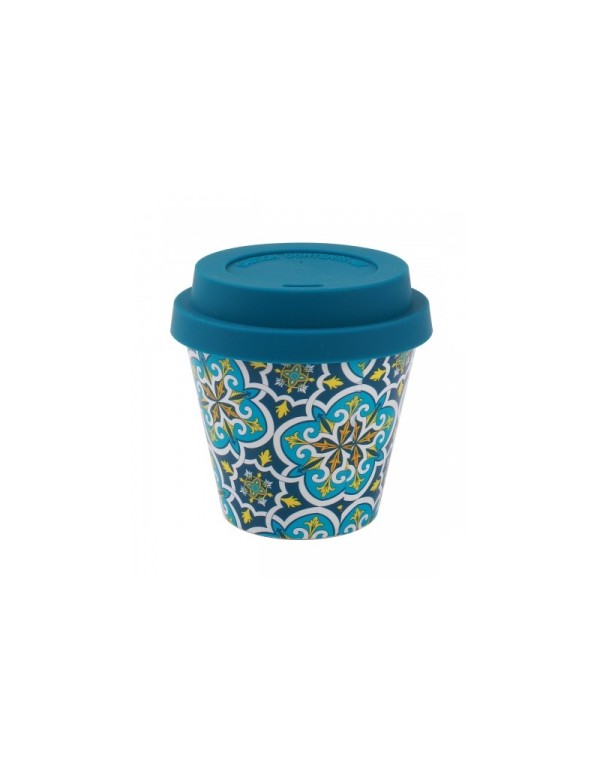 Coffee Cup I Drink Mosaic With Lid 90ml