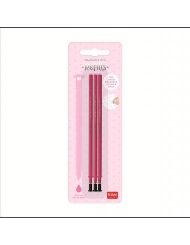 Pink Refill Erasable Gel Pen Legami 3pcs.