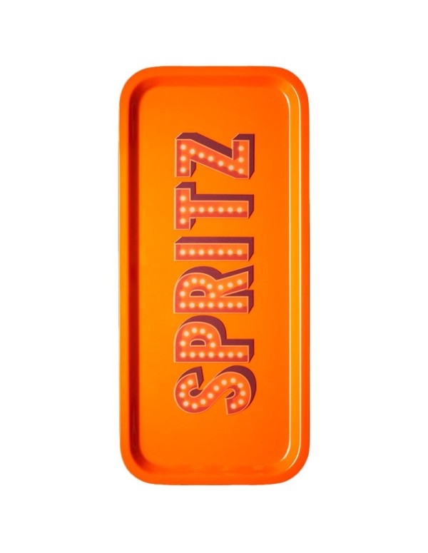 Spritz Orange Tray Rectangular Melamine 33x15cm
