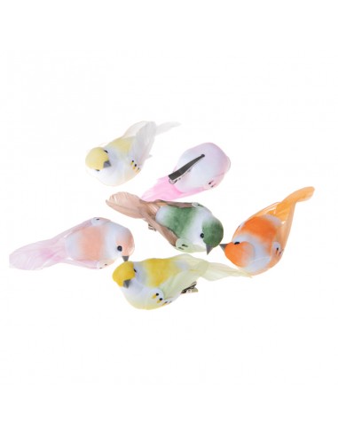 Assorted Colored Easter Bird Dove Decoration Clip 10cm