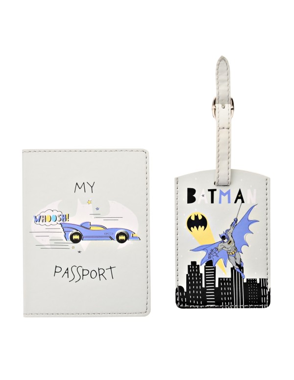 Batman Luggage Tag e Passport Set