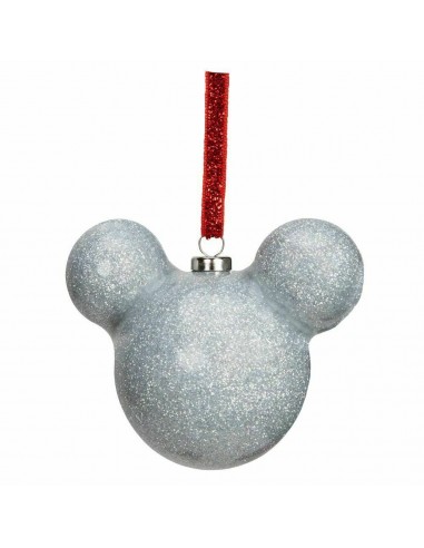 Disney White Plastic Christmas Tree Ball With Glitter diam 6cm