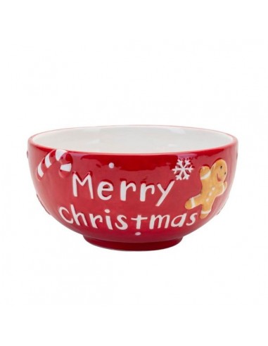 Ceramic Christmas Bowl Merry Christmas And Ornaments