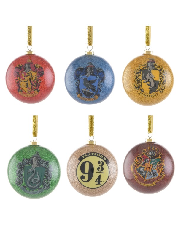 Harry Potter Christmas Tree Bauble Set 6pcs.