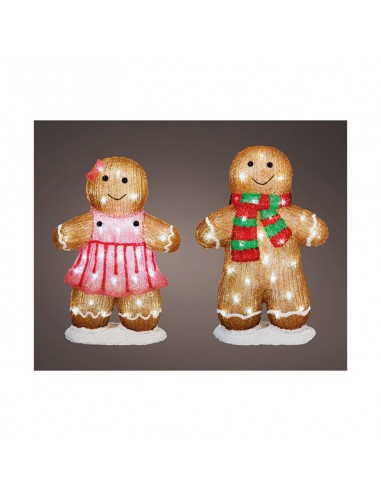 Christmas Decoration For Indoor Boy / Girl Gingerbread 48 LED Assorted Product