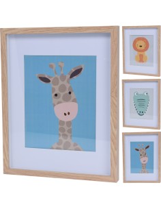 Photo Frame With Assorted Animals 30x38cm