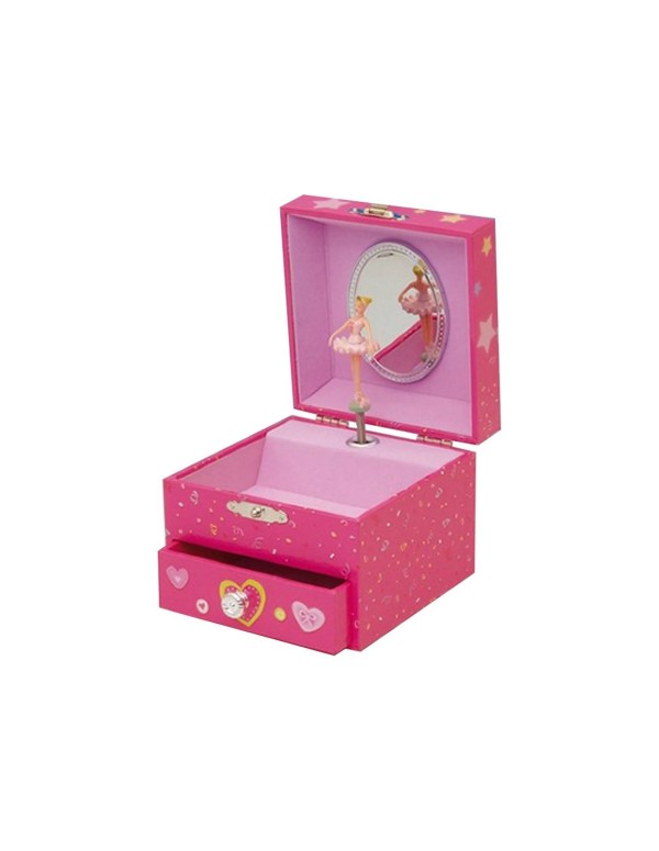 Carillon Ballerina Pink Jewelry Box "Swan Lake"
