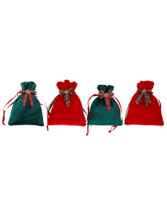 Christmas Red And Green Sack 14x24cm