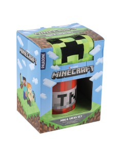 Minecraft Creeper Ceramic Mug And Socks Set