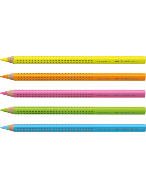 Faber-Castell Highlighters Colored Pencils Grip Neon