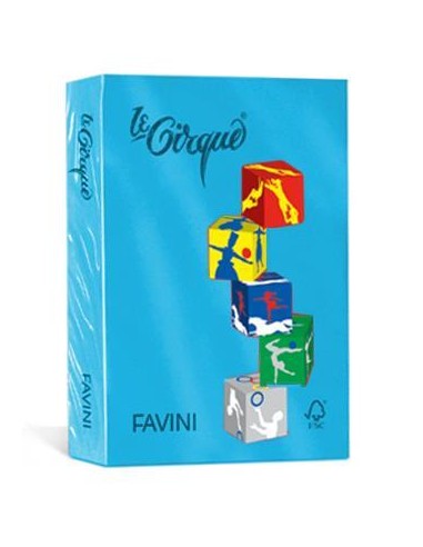 Ream Of Colored Paper Favini A4 Le Cirque Turquoise 80g 500 Sheets