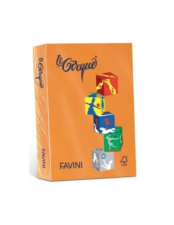 Ream Of Colored Paper Favini A4 Le Cirque Orange 80g 500 Sheets