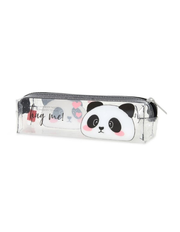 Legami Panda Silicone Trasparent Pencil Case