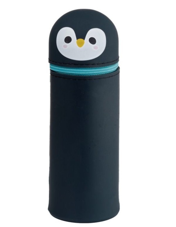 Penguin Sweet Animals Silicone Pencil Case