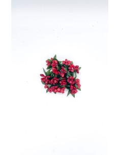Candle Holders With Little Red Berries diam 4CM