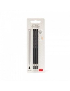 Black Refill Erasable Gel Pen Legami 3pcs.