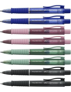 Faber-Castell Poly Ball View Snap Pen Blue XB