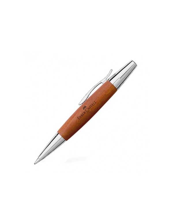 Faber Castell E-Motion Chrome Brown Ballpoint Pen