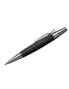 Faber Castell Ballpoint Pen E-Motion Chrome Pear Black