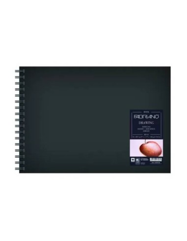 Sketch Book Spiral Drawing Pad 21X29,7cm 190gr Black Murillo Sheets