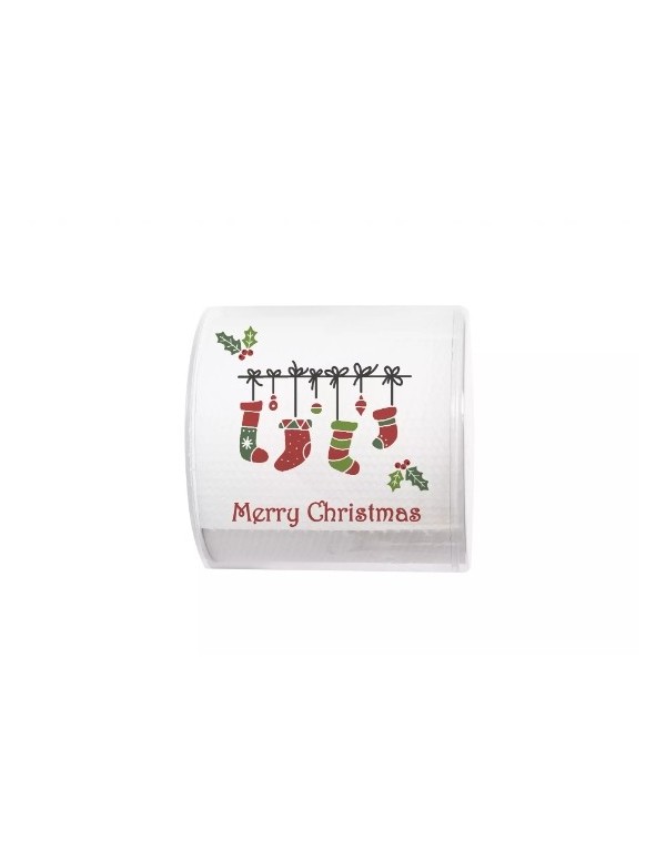 Merry Christmas Decorated Christmas Toilet Paper