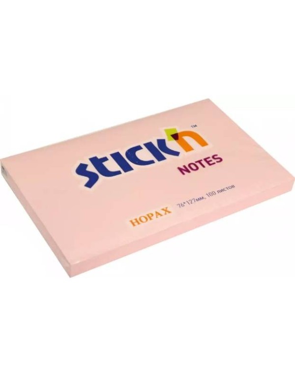 Sticky Memo Notes 76x127mm 100  Pastel Pink Sheets
