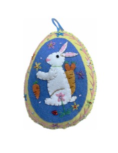 Easter Egg Fabric Rabbit Decoration