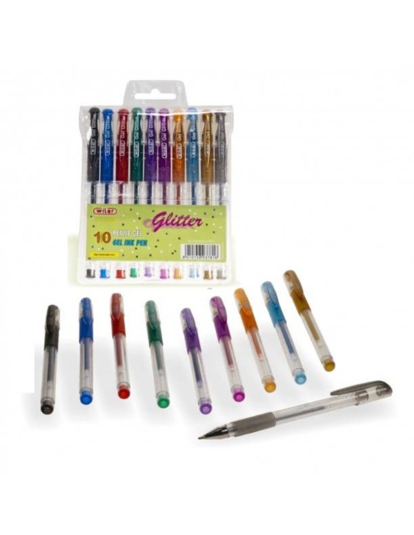 Set of 8 Glitter Fragrant Pens